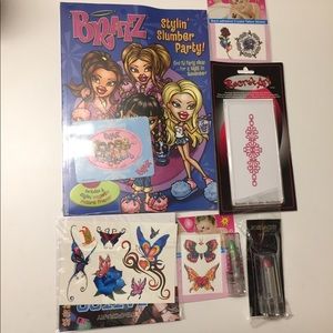 Bratz slumber party book gift set bundle